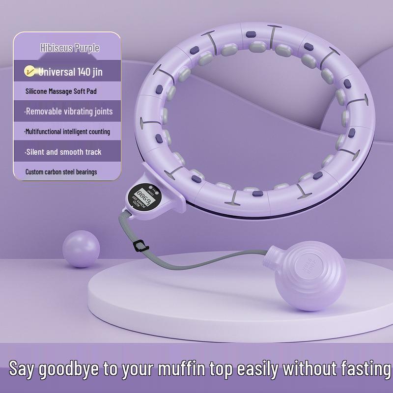 Weighted Fitness Hula Hoop for Men and Women - Tones Abdomen, Shapes Waist, Reduces Fat, and Provides Massage.