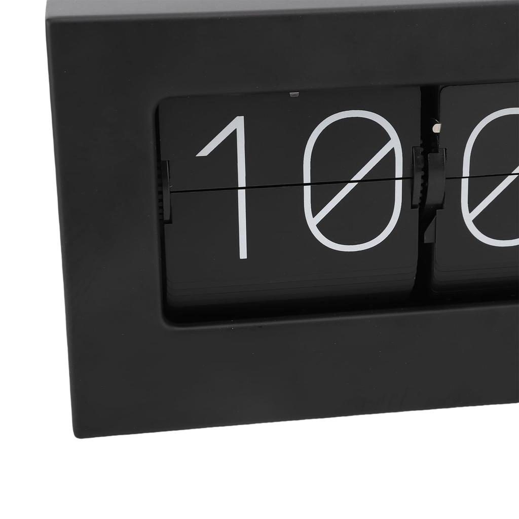 Asixxsix Flip Desk Clock, Retro Style Flip Clock, Automatic Rotating Vintage Flip, Classic Mechanical Battery Powered Digital Display, Desktop & Wall