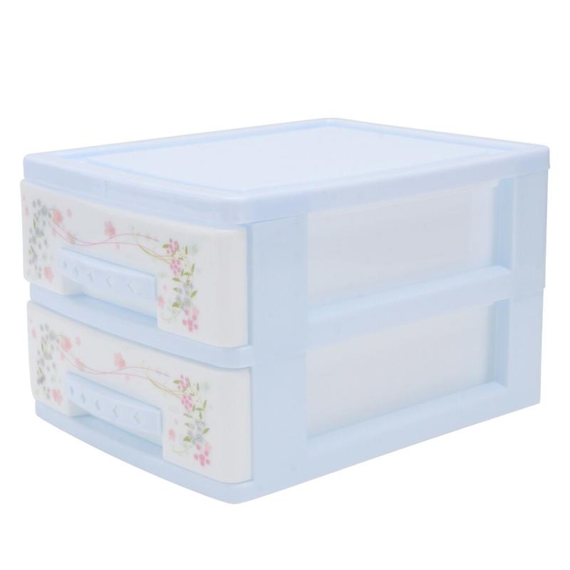 Makeup Storage Box Children s Hairdresser Box Drawer Type Small Size Storage Box Double Storage Box Desk Wardrobe | Storage Boxes and Containers
