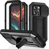 Custodia Resistente in Metallo Robusto per iPhone, Custodia per iPhone 17 16 15 14, 13 Pro Max, Copertura Militare Antiurto a Vite con Schermo Ca