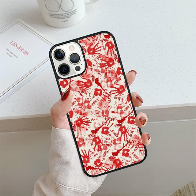 HALLOWEEN BLOODY SPLATTER Phone Case For iPhone 17 Air 14 15 16 13 12 Cover For Apple Pro Max 6S Plus Coque