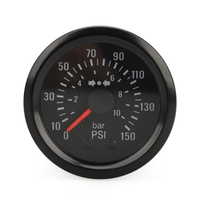 2-1/16 Zoll (52mm) VDO Barometer 0-10BAR/0-150PSI Öldruckmessgerät Doppelskala Punkttyp Messmessgerät