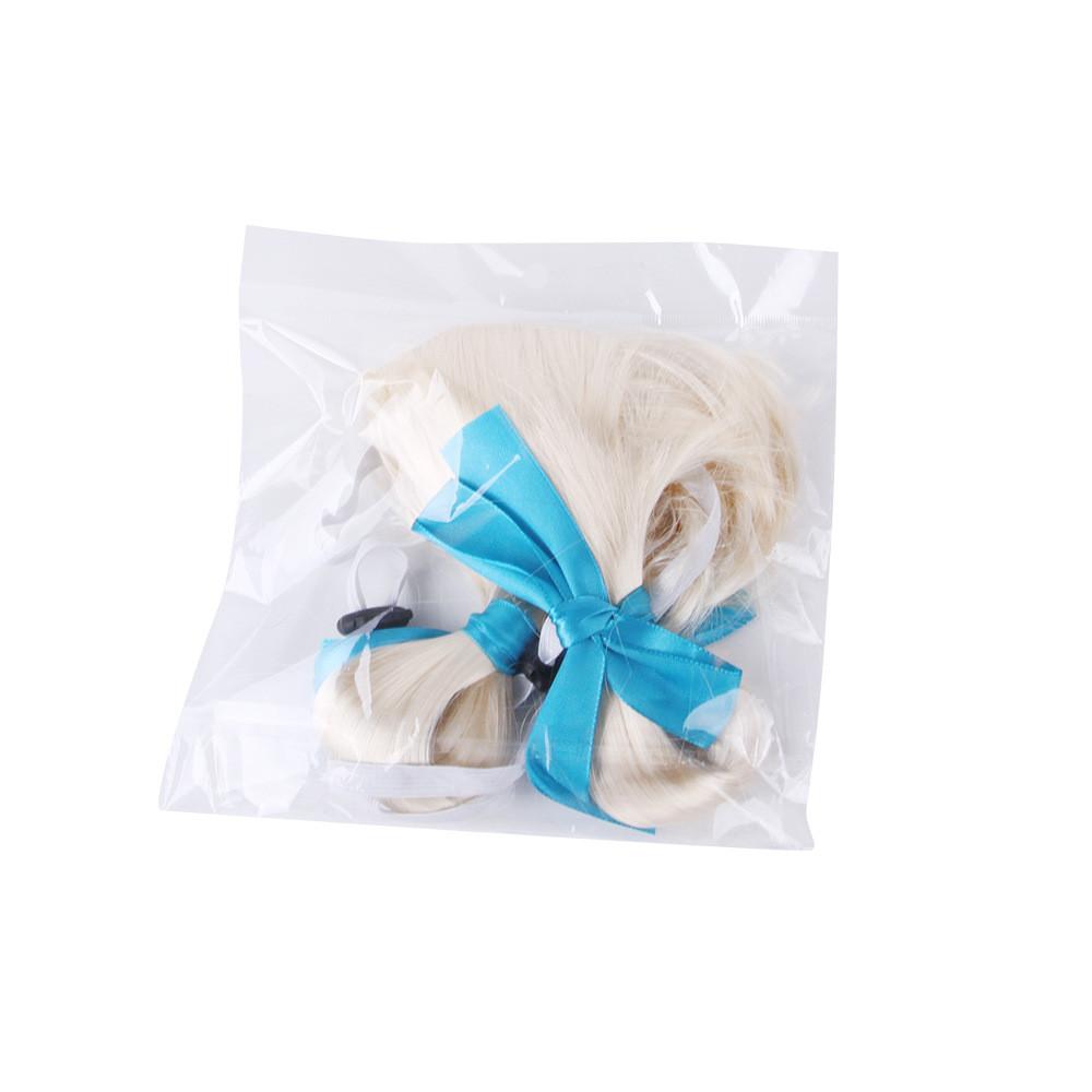 Gold Light Blue Bowknot Pet Hair Cap Headwear Pet Hats Decoration Gift Fashion