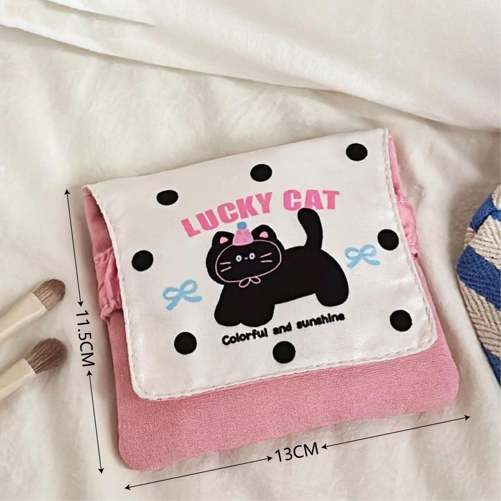 Puppy/Cat Pattern Tampon Organizer Pouch Portable Coin Purse Cute Sanitary Pad Bag  Women