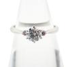 [Used] Pt900 Diamond 0.075ct / 0.525ct Ring / Size 9 / G526-23