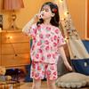 Teens Baby Girl Pajamas Summer Short Sleeved Children's Clothing Sleepwear Cotton Pyjamas Sets for Kids