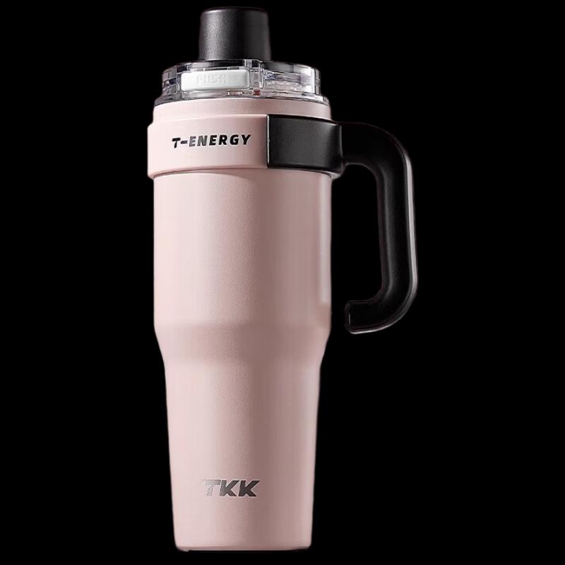 TKK 1200ml Insulated Stainless Steel Tumbler with Pop-Up Lid