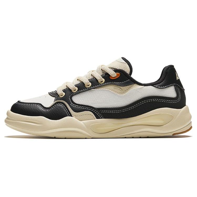 Anta Skywalker Slip Resistant Durable Breathable Low Top Skate Shoes Women Sneakers Black Brown 122428052-3