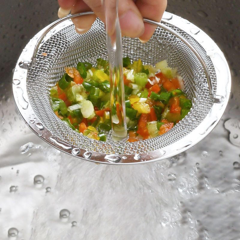 1pc Kitchen Sink Waste Strainer Handle Sink, Stainless Steel Dishwasher Hopper, Restaurant Sin HOT
