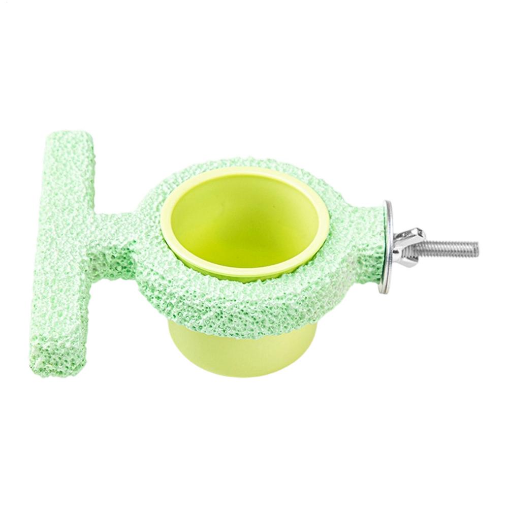 

Bird Dishes For Cage Bird Dish Cage Feeder With Perch Cockatoo Food Bowl For Conure Parakeet Cockatoo Canary Lovebird Cockatiel зелений