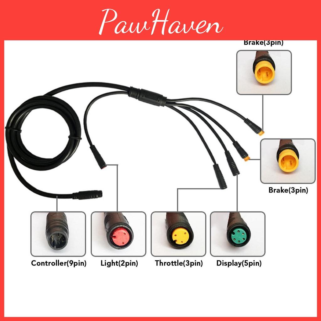 Cable Waterproof Brake 1t5 Controller Light Throttle Display Electric Bicycle Cable Conversion