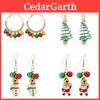 Boucles d'oreilles Arbre de Noël Flocon de Neige Cloche Pour Femmes Décoration de Fête de Vacances