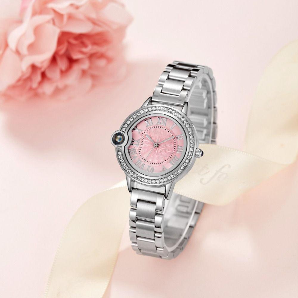 Retro Women's Wrist Watch Elegant Quartz Wristwatch Vintage Rhinestone Quartz Watch  Women Gift