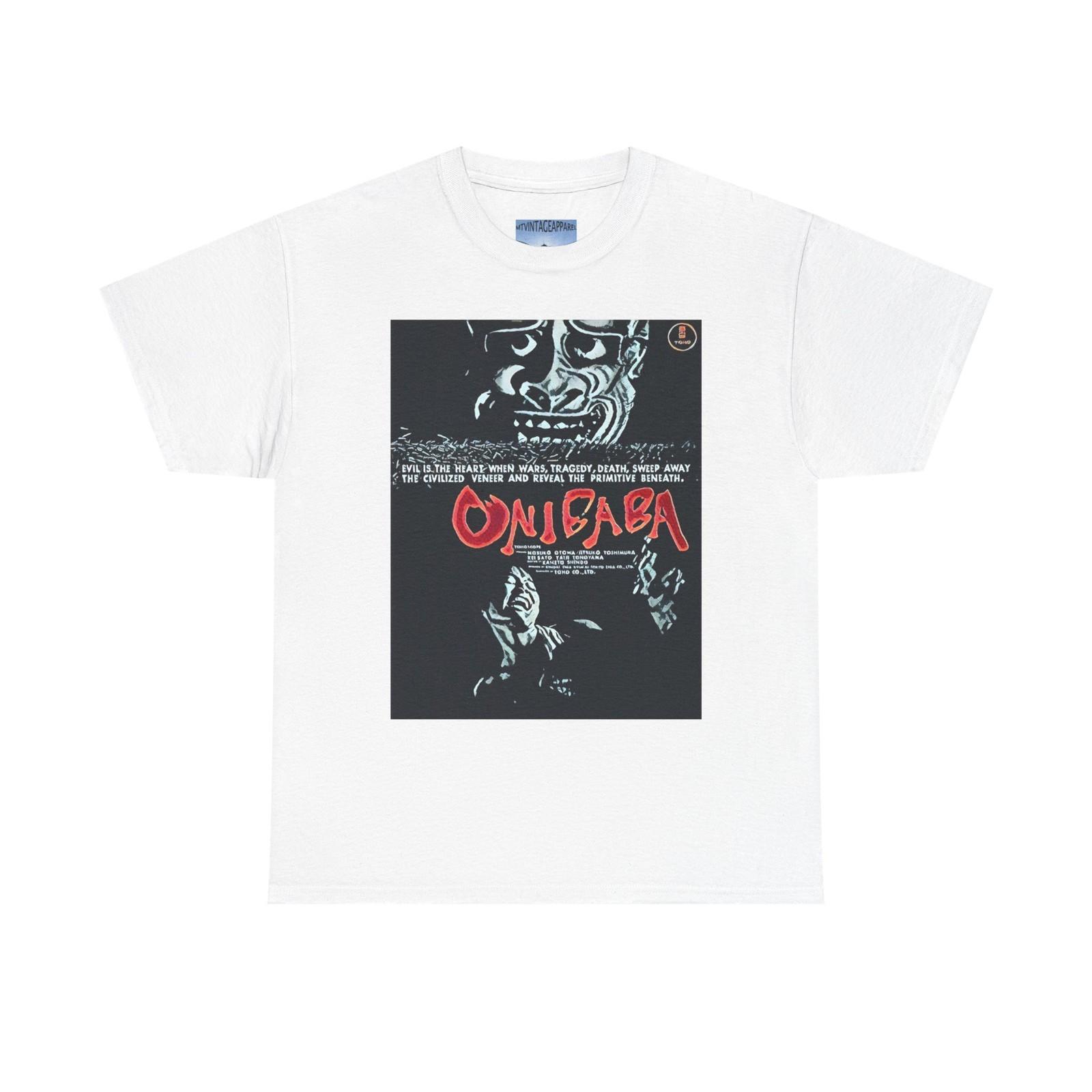 Onibaba Movie Art Graphic Print Short Sleeve Unisex Tee Heavy Cotton Gift Unisex T-Shirt S
