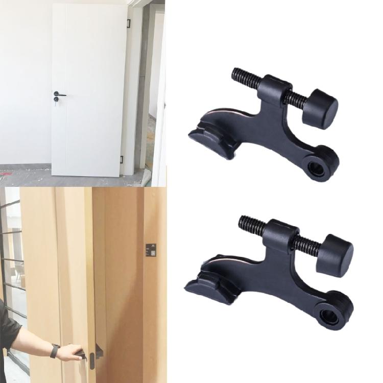 Door Top Hinges set US Type Door Stoppers set Heavy Duty Door Support Metal Hinges Pin Door Stop Simple Installation