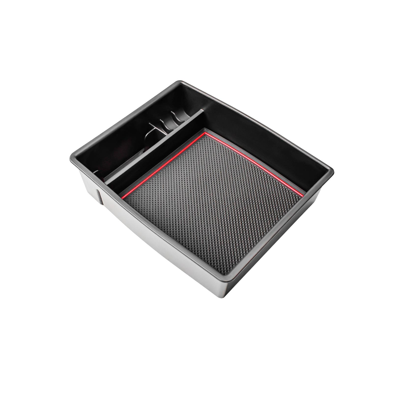 

Center Console Tray for Toyota Tacoma 2025 Armrest Box Storage Car Center Console ABS Accessories Car Storage Insert Organizer красный