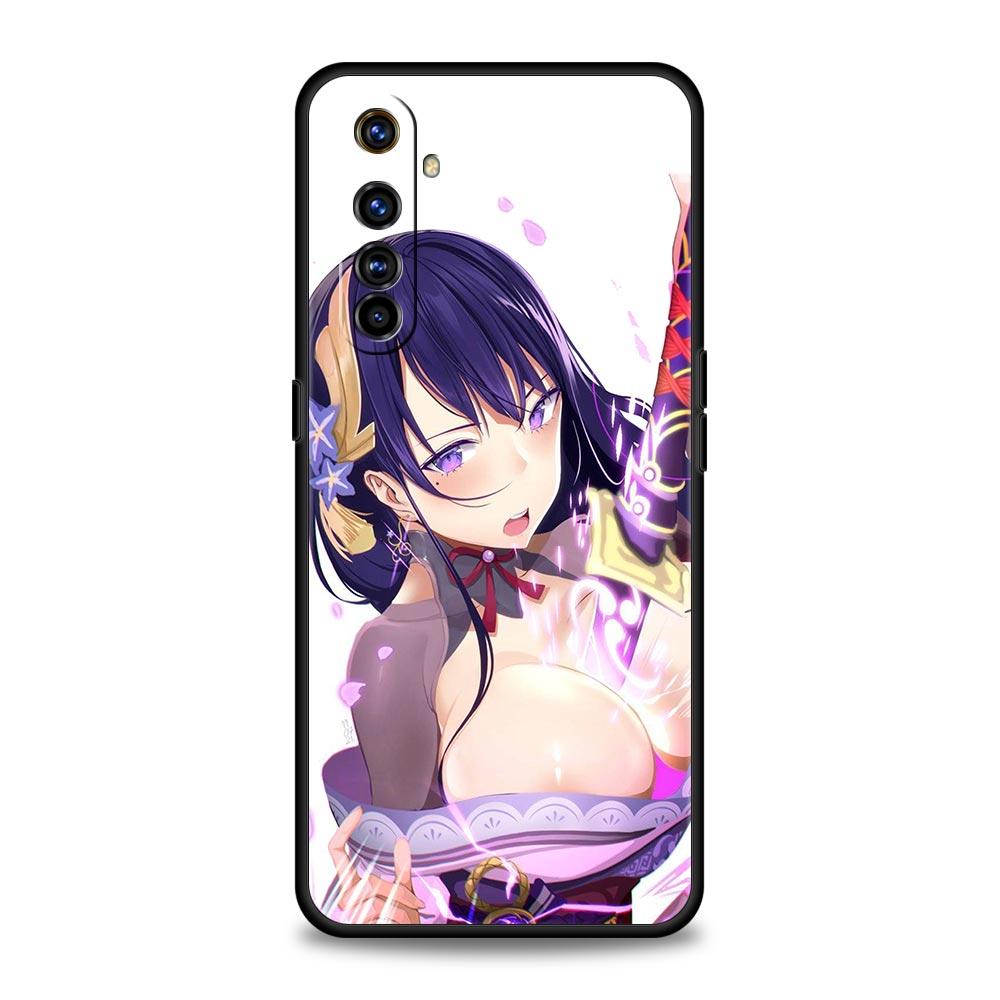 For Realme 10 9 8 5G 7 6 GT2 Pro Plus 9i 8i C21 C11 C25 C35 Genshin Impact Sexy Girl Phone Case For Realme GT Neo 2 3 3T Cover
