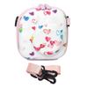 Camera Bag with Fashionable Heart Prints Bag for Mini 7+/99/11/12/40/8/9 Durability EVA Shell and Soft Interiors