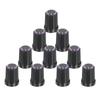 Uxcell Shaft Hole Knobs for Guitar Control Potentiometer Purple Chrome Finish 10-Pack 6mm/0.24-inch Amplifiers, Push-On Knobs, Volume/Tone Knobs,