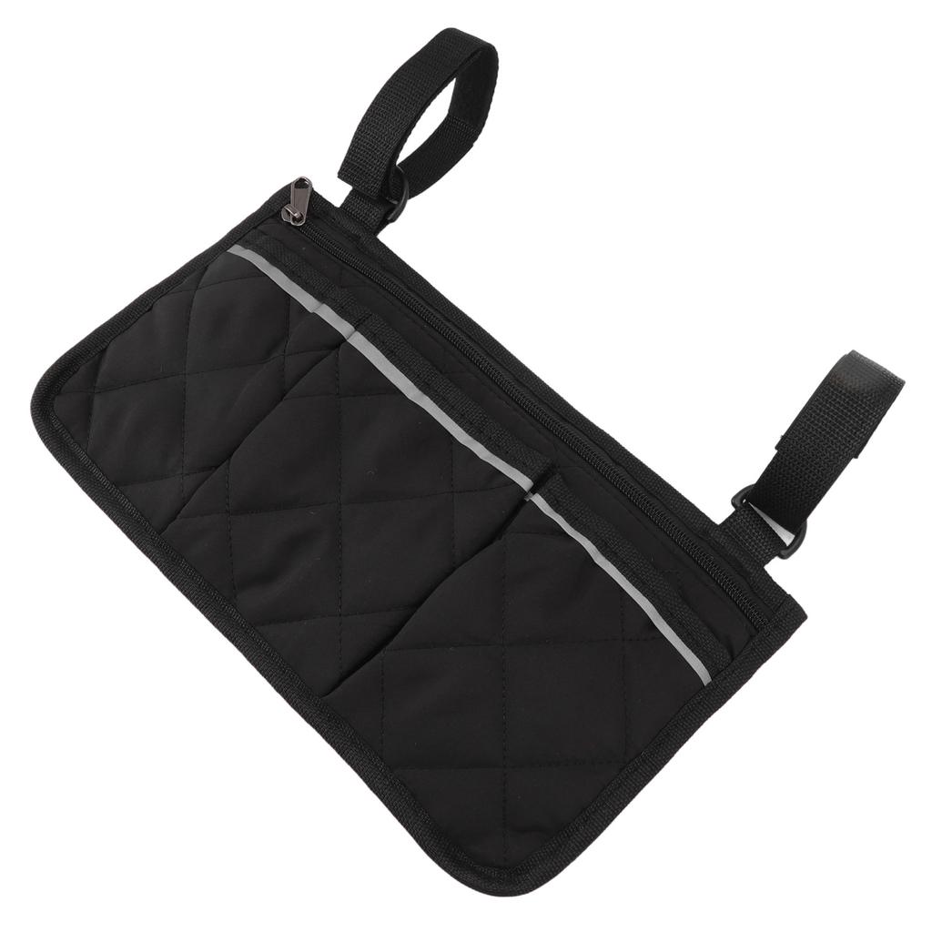 Wheelchair Pouch Bag Waterproof Polyester Multi Pocket Design Wheelchair Side Pocket for Outdoor Mobile Chair