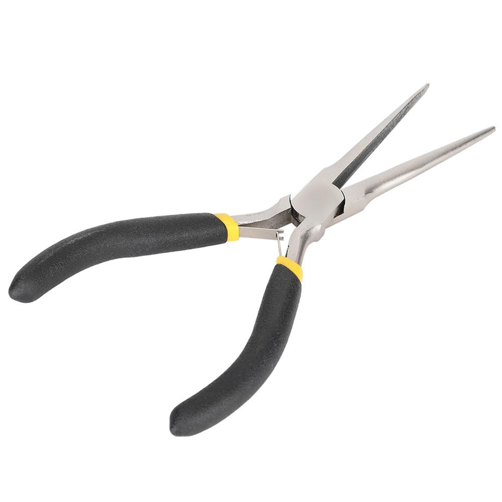 Carbon Steel Long Flat Nose Pliers Small Size Mini Pliers Needle Nose Pliers  Small Object Gripping