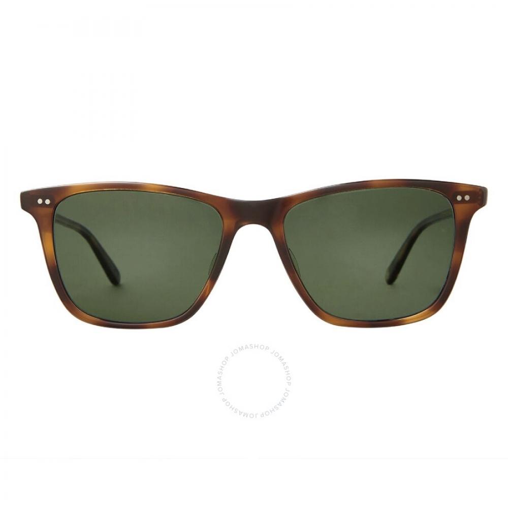 

Garrett Leight Hayes Sun Pure G15 Polarized Square Unisex Sunglasses 2141 Spbrnsh pG15 Plr 52