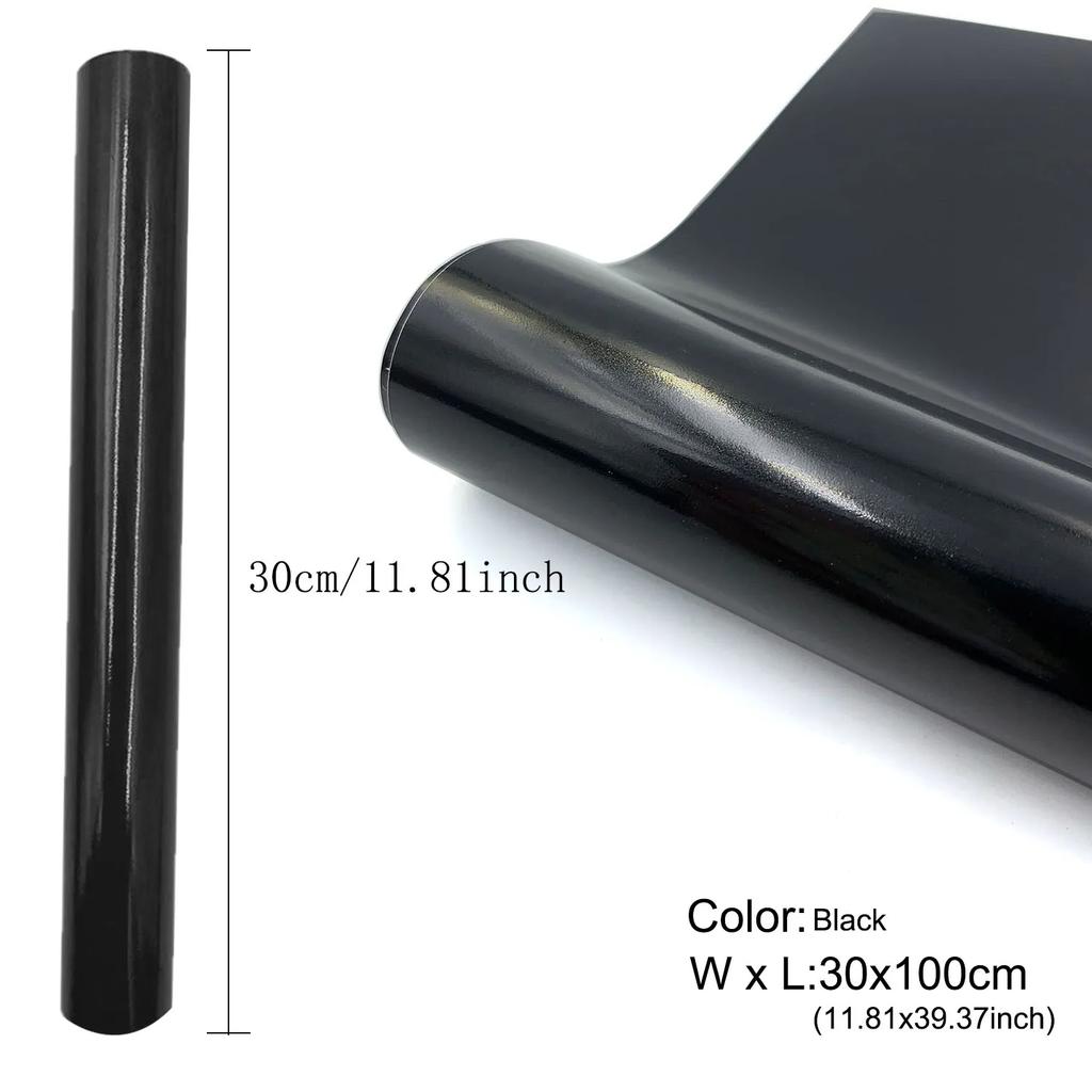 1-5roll Glossy Adhesive Vinyl Craft Cut Film for Outdoor Decor Sticker Cutter Car Wall Lettering Film DIY 30cm X 100cm