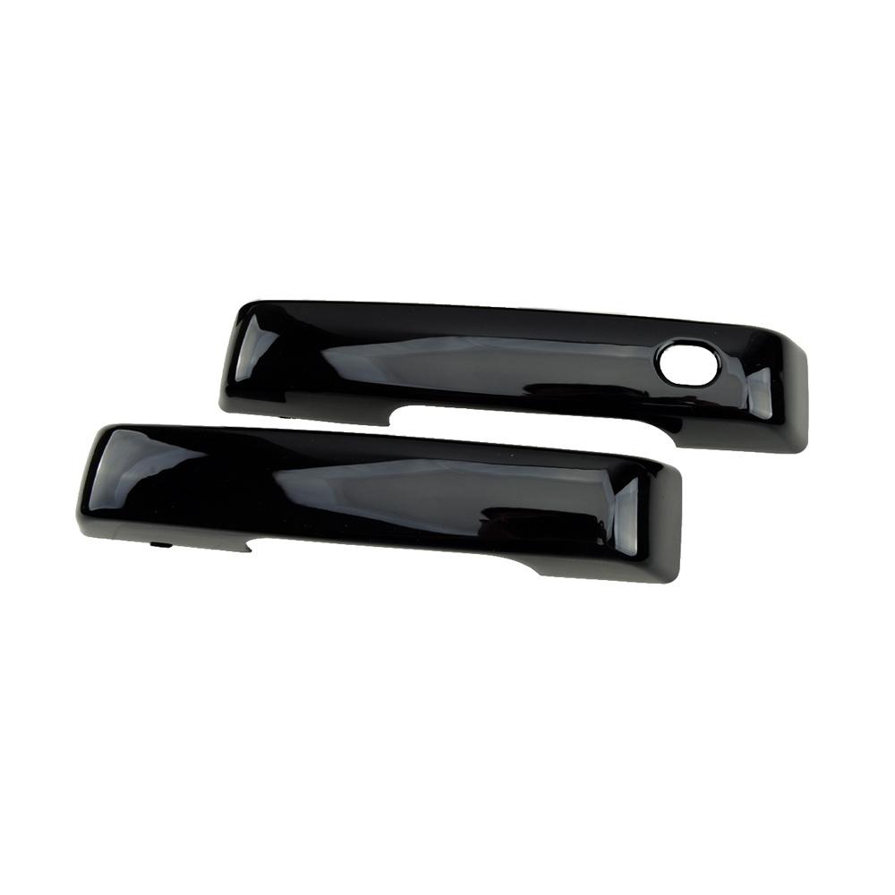 4Pcs Piano Black Exterior Outside Door Handle Cover Trim For Ford F150 2021-2022
