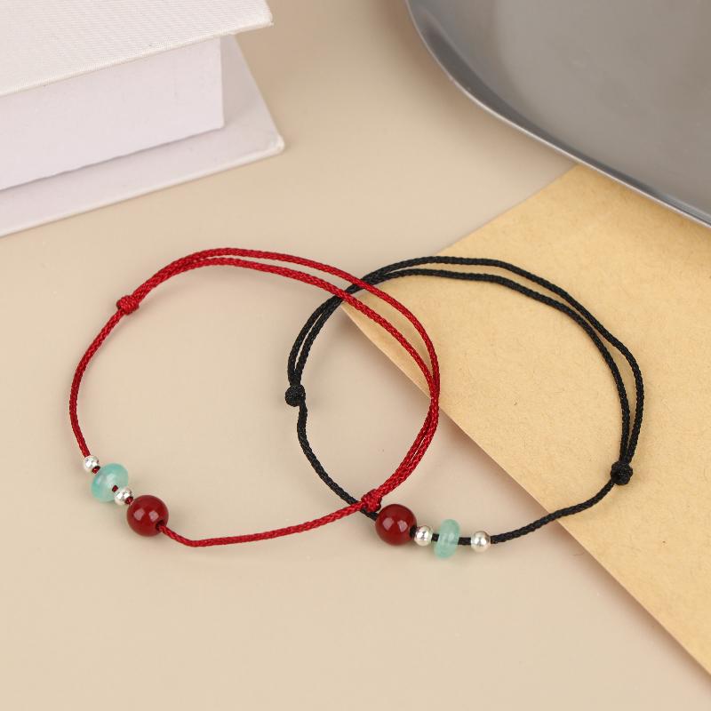 1/2 Stück Handgeflochtene Glücksbändchen Armbänder für Damen Glück Reichtum Armband Paar Freundschaft Schmuck Geschenke