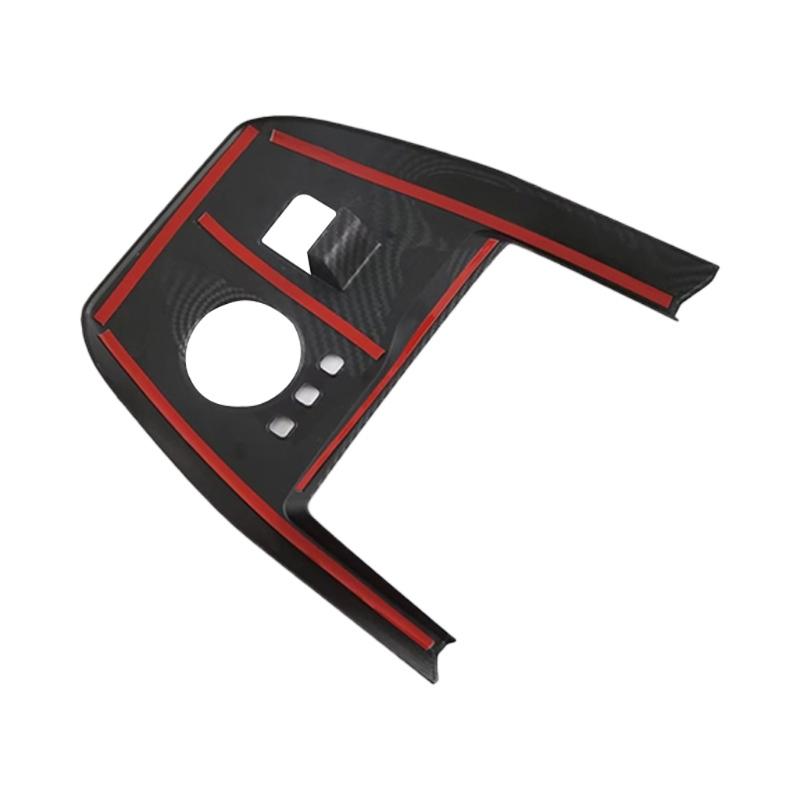 Compatible Para MG4 EVMulan Parte Interior de Coche Estilo Fibra de Carbono Palanca de Cambios Panel Cubierta de Consola Central Embellecedor Marco Estilo