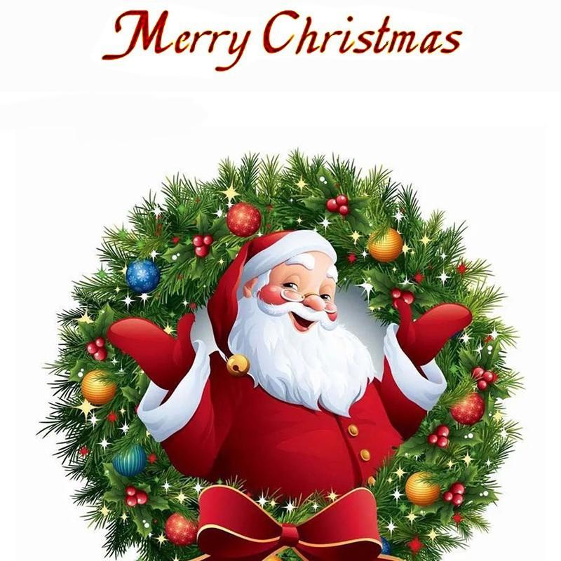 

Santa Claus Merry Christmas Wall Sticker for Christmas Festival Decoration Living Room Home Window Glass Door New Year Poster 20x30cm