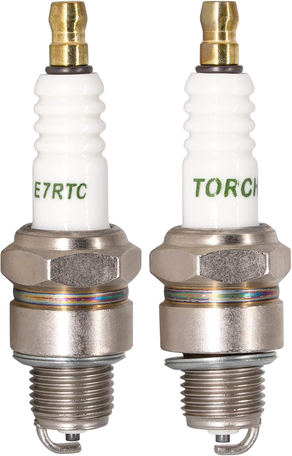 

2pcs TORCH E7RTC Spark Plugs Replacement for NGK [6422] BPR7HS Spark Plugs, CHAMPION RL82YC QL82YC Spark Plugs, DENSO W22FPR-U