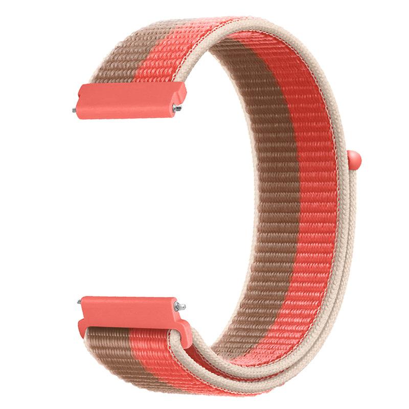 20mm 22mm Nylon Loop Band for Samsung Galaxy Watch 7/6/Classic/5/4/3/Gear S3 Wristband Huawei Watch 4/GT-2-3-Pro/Amazfit GTR/GTS
