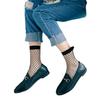 Women's Invisible Fishnet Socks: Summer Mesh Style with Thickened Soles, Non-Slip Design