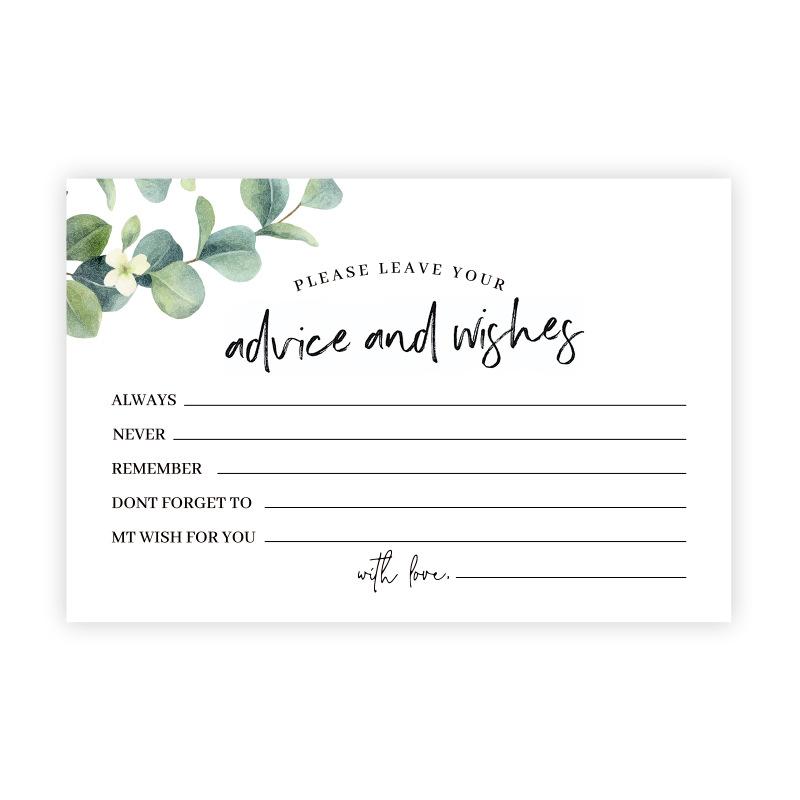 

25 шт. Карточки с советами и пожеланиями, Румяно-цветочный геометрический дизайн, для невесты и жениха, Девичник, Выпускной или Мероприятие