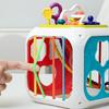 Giocattoli per Bambini a Forma di Classificazione Giocattoli Educativi Montessori per Bambini Cubo Sensoriale Colorato con Elastici per la Motricità Fine