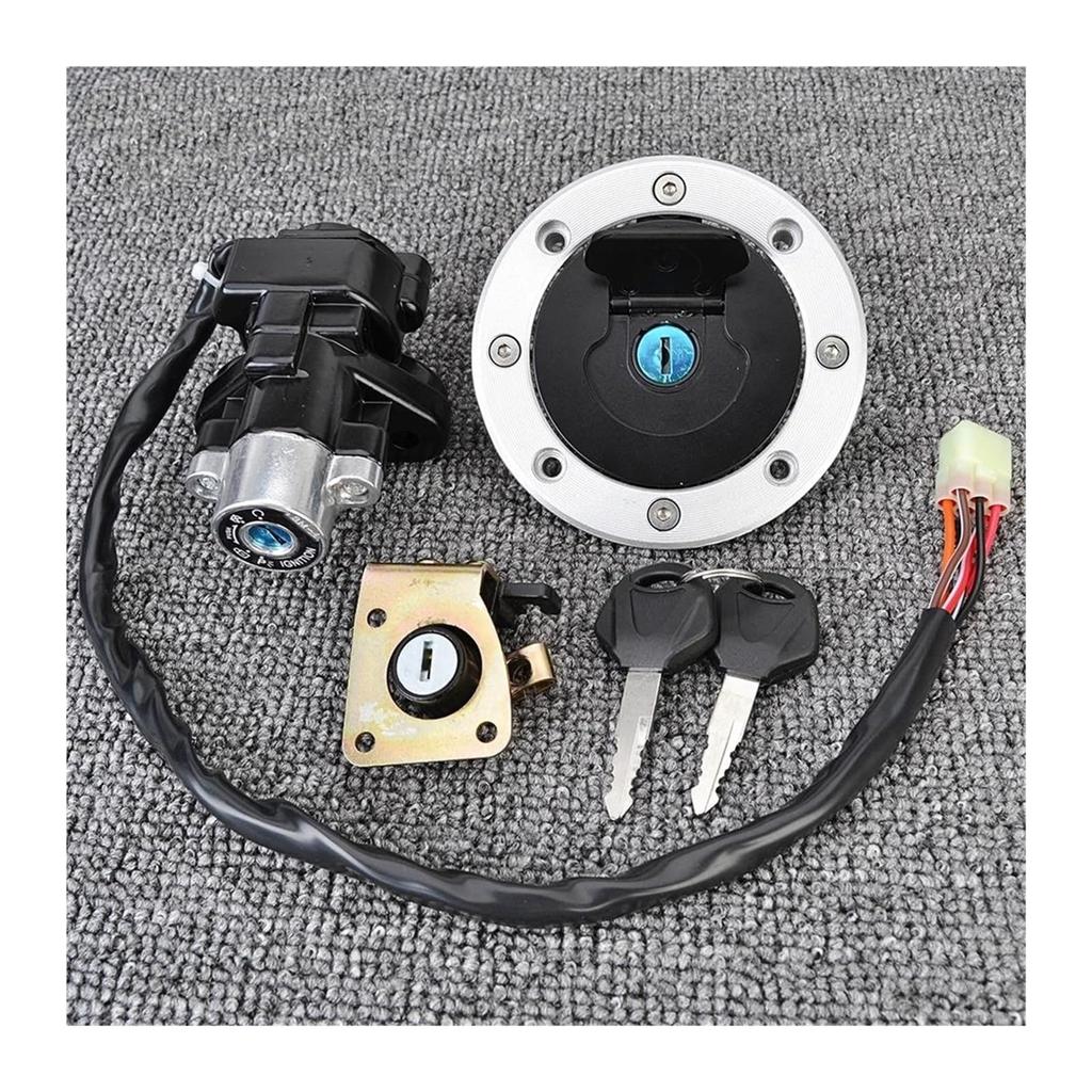 Motorcycle Key Cylinder Ignition Switch Fuel Gas Cap Seat Lock Key Set For Suzuki