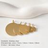 Engravable Stainless Steel Round Pendant with Hanging Ring for DIY Jewelry Bracelets & Necklaces