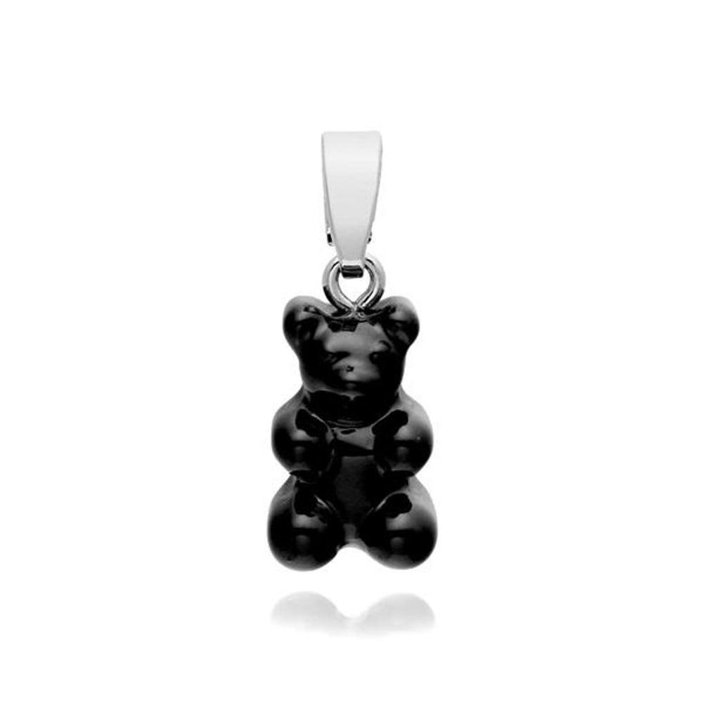 

[CRYSTAL HAZE] NOSTALGIA BEAR-BLACK-CLASSIC charm NOSTALGIA BEAR-BLACK-CLASSIC CONNECTOR SILVER