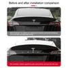 ZTFT9 3D Car Chrome Emblem Sticker Auto Trunk Decoration Badge Label For Tesla Model 3 Model Y Model S Model X Cybertruck SpaceX Coil