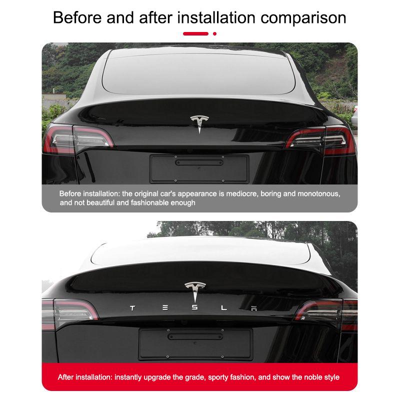 ZTFT9 3D Car Chrome Emblem Sticker Auto Trunk Decoration Badge Label For Tesla Model 3 Model Y Model S Model X Cybertruck SpaceX Coil
