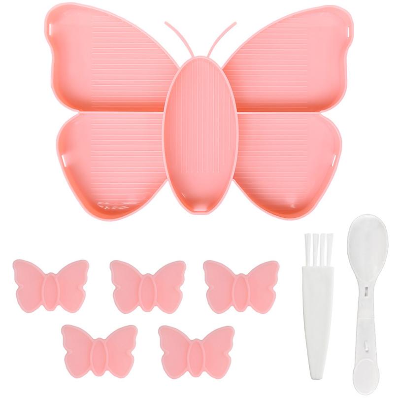 5 Grid Palette Butterfly Diamond Painting Tray Kits Diamond Painting Pen Nail Art Beading Plates Storage Container Cross Art