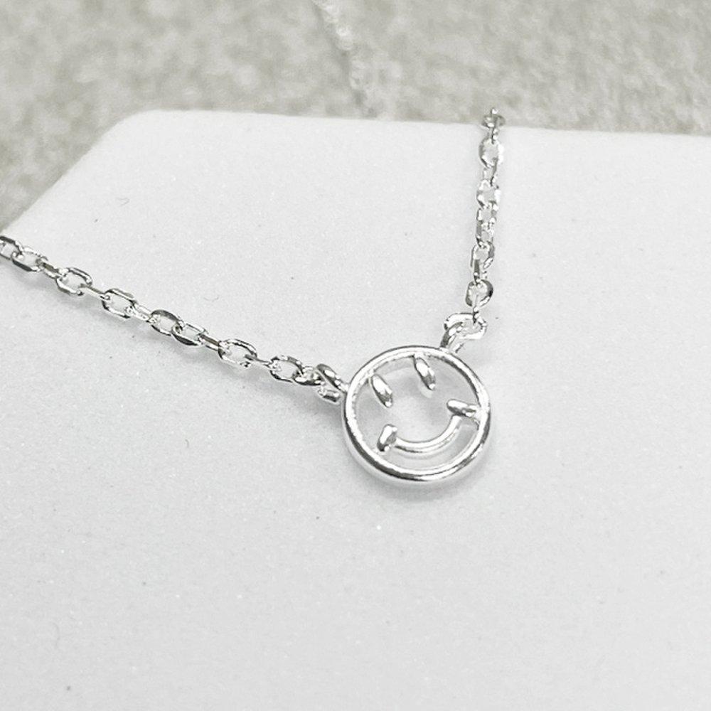 Maison De She 925 Silver Necklace Line Smile M-Apn007