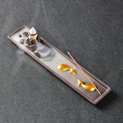 YXY 2023 Chinese Style Incense Burner Double Cattle Ceramic Incense Sticks Holders Household Sandalwood OUD Stove for Home Decor