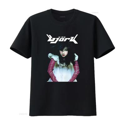Bjork Tour T Shirt Full Size S To 5XL Vintage Washed Slightly Designer Clothes For Everyday We
