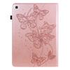 For Samsung Galaxy Tab A7 10.4 (2020) T500/T505 Embossed Butterfly Pattern Horizontal Flip Leather Tablet Case