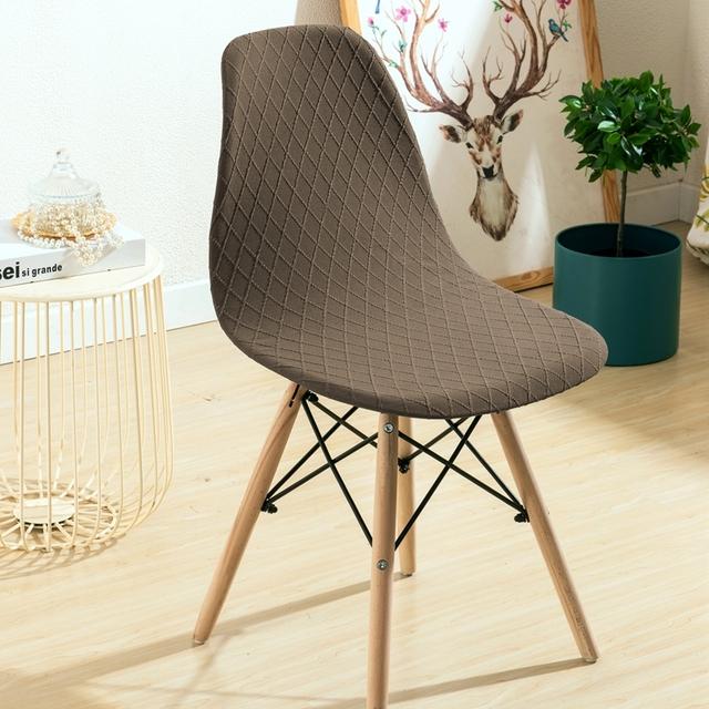 1 /2 /4 /6 Pièces Housse de Chaise en Polyester Élastique Petite Taille Protecteur de Chaise Housse de Siège Pour Hôtel Banquet Fête de Mariage Salle à Manger