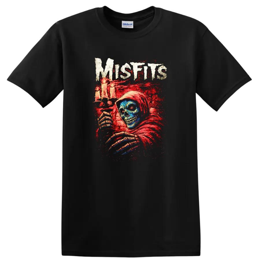 Misfits Skull T Shirt Retro Rock Heavy Metal Album Cover Tee Artwork