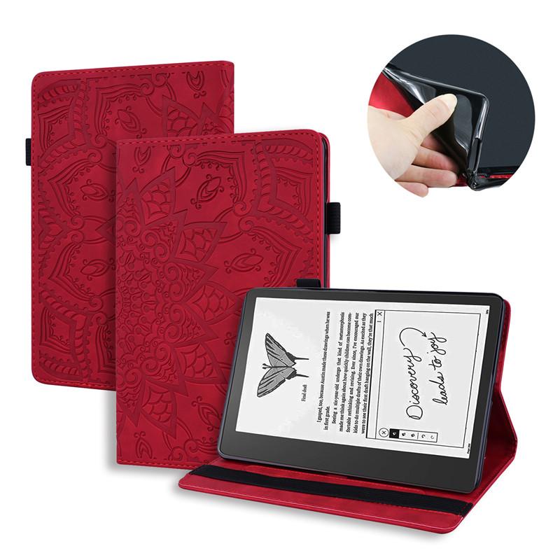 Tablet Etui for Kindle Scribe Cover 10 2 Inch Emboss PU Leather TPU Inner Stand Wallet Cover for Funda Kindle Scribe Case Coque