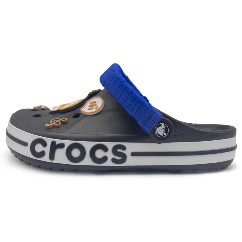 Crocs Bayaband Plastic GREAT WALK Xiongtu French Fries Partner Vibe Style Comfortable Casual Hole Shoes Unisex Black